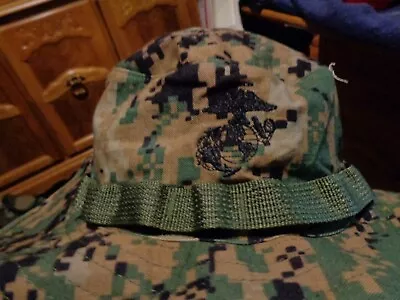  Boonie Cover Hat Woodland Marpat Usmc Marine  Size Large  Nwot  • $24.75