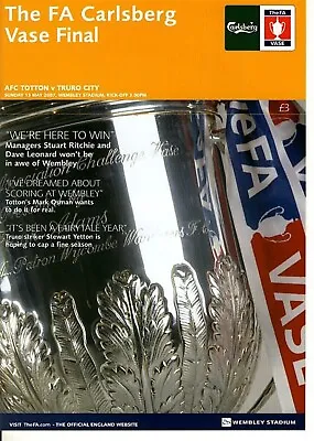 £3.99 • Buy FA VASE FINAL 2007 Totton V Truro