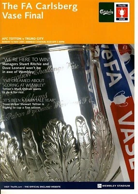 £3.99 • Buy FA VASE FINAL 2007 Totton V Truro