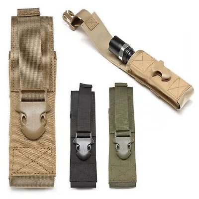 US Outdoor Military Molle Pouch Tactical Flashlight Pouch Hunting Attachment Bag • $6.99