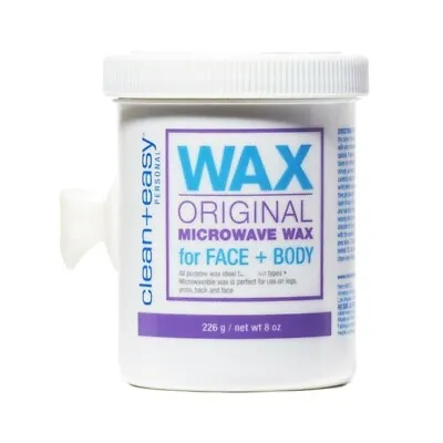 Clean + Easy Original Microwave Wax For Face & Body 8 Oz / 226 G • $13.59