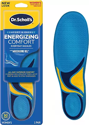 Dr. Scholl’S Energizing Comfort Everyday Insoles With Massaging Gel® On Your Fe • $18.54