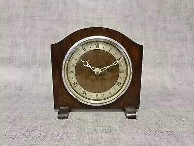 Vintage Smiths Oak 8 Day Mantle Clock • £49.99