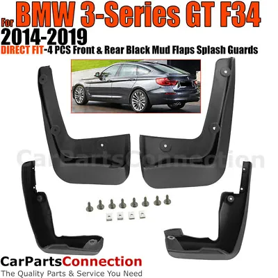 $38.99 • Buy Front Rear Mud Flaps Splash Guards 2014-2019 BMW 3-Series F34 Gran Turismo