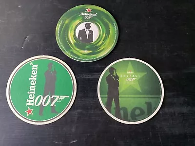 3 Different Heineken Beer / 007 Series  Australian   Issues Collectable Coasters • $9