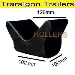 Boat Trailer Jet Ski Trailer V Shape Roller Skid Rubber Bow Stop Winch Post G88 • $9