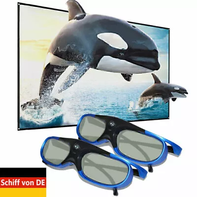 2x Active Shutter 3D Glasses For Optoma BenQ Acer CAIWEI DLP 3D Projector Beamer • $54.20