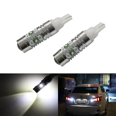 (2) High Power CREE XP-E T10 LED Bulbs For Car Backup Reverse Lights 912 921 T15 • $17.99