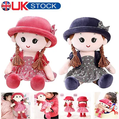 Kids Girl Rag Doll Sleeping Baby Stuffed Toys Plush Doll Princess Doll Toy UK • £11.30