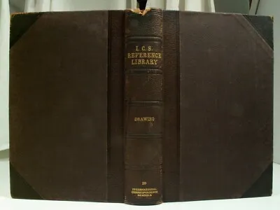 1905 ICS DRAWING Geometrical Mechanical Sketching Projection Surfaces 3/4Leather • $24.99