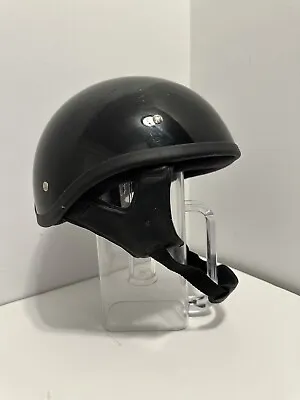 Lightest Motorcycle DOT Beanie Helmet Half Helmet - Black • $20