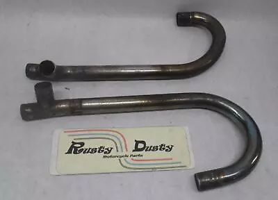 Pair Of Vintage Moto Guzzi Motorcycle Exhaust Header Pipes • $79.99