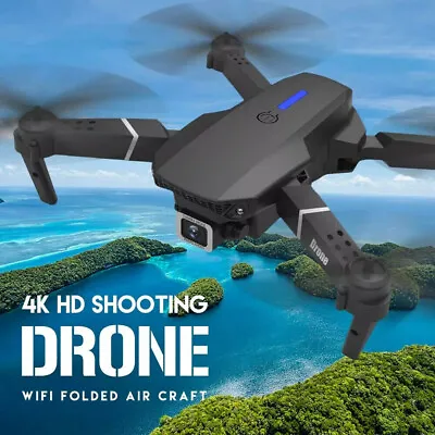 $70.81 • Buy E88 Pro Drone With 4k HD Camera For Adults And Kids WIFI FPV RC Quadcopter