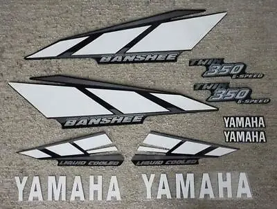 2001 Yamaha Banshee Black/White/Silver Decals Stickers Quad 10pc Kit Pegatinas • $44.99