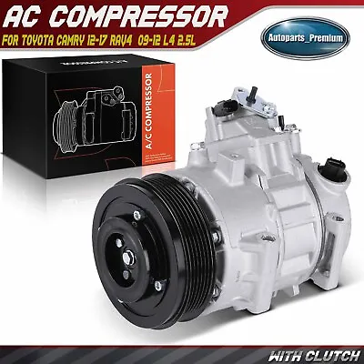 AC Compressor With Clutch For Toyota Camry 2012-2017 RAV4 2009 2010-2012 L4 2.5L • $136.99