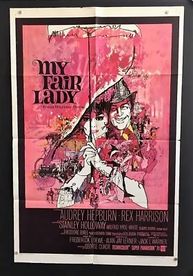 My Fair Lady Original Movie Poster 1964 - Audrey Hepburn   *Hollywood Posters* • $995