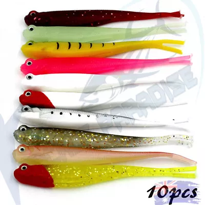 $8.95 • Buy 10x Snapper Soft Plastics 5  Fishing Lures Jerk Shad Minnow Gulp King Stick Bait