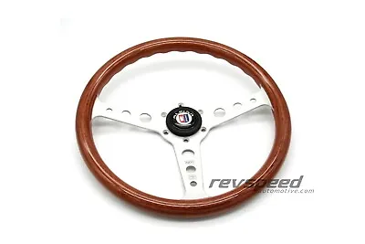 MOMO Indy Heritage Steering Wheel Mahogany Wood With Genuine ALPINA Horn Button • $299.95