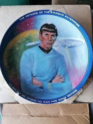 £6.99 • Buy 1983 Captain Spock Star Trek Hamilton Limited Edition Plate Boxed Collectible