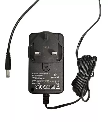 12V 12.0V 1.5A 1500mA MAX 100-240V 0.6A 50-60Hz AC-DC Adaptor Power Supply UK • £11.39