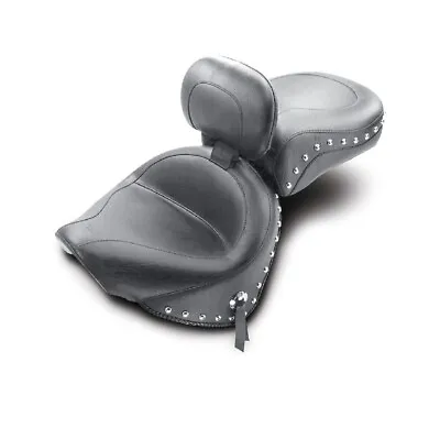 $1025 • Buy Mustang 2-Piece Wide Studded Seat With DBR 2000-2011 Yamaha V-Star 1100 Classic