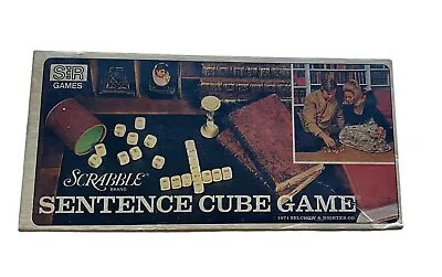 Game - Scrabble Sentence Cube Game - Vintage - 1971 - Selchow & Righter • $18