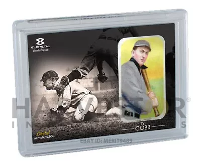 Ty Cobb T-206 Tobacco Card - 1 Oz. Silver Bar - Bat On Shoulder - Limited 1909 • $42