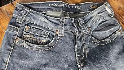 Cowgirl Tuff Co True Size 27 Bootcut Blue Jeans - 34 Inch Inseam Denim • $24.99