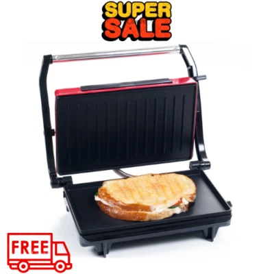 $20.55 • Buy Panini Press Indoor Grill And Gourmet Sandwich Maker - Nonstick Plates (Red)