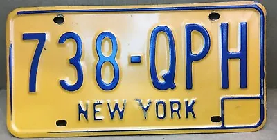 Vintage New York State License Plate 738-QPH 60's And 70's • $12.88