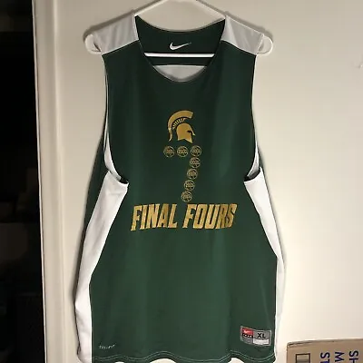 Nike Team Michigan State Spartans Basketball Reversible  Jersey Final Four XL • $39.99