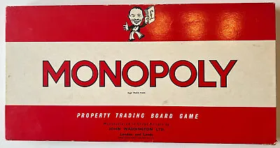Vintage Monopoly Board Game 1960s John Waddington Old Classic Retro Collectable • £20.99