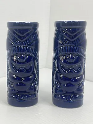 TIKi FARM MUG 3D HUKILAU X EYE MAI KAI LIMITED EDITION COBALT BLUE CERAMIC  (2) • $44.99