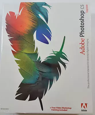 $100 • Buy NEW! Factory Sealed Adobe  Photoshop CS Upgrade Version Box SEALED UNOPENED