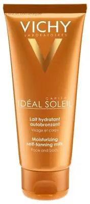 Vichy Capital Ideal Soleil Moisturizing Self-Tanning Milk Face And Body 100ml • $37.31