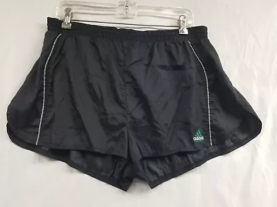 Adidas Mens Activewear Shorts Size Large Black Lined Vintage See Measurements  • $13.85