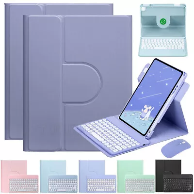 360 Rotating Case Bluetooth Keyboard Mouse For IPad 8/9/10th Gen Air 4 5 Pro 11 • £12.99