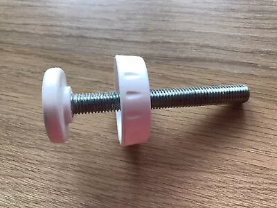 Genuine Lindam Stair Gate Pressure Fit Fixing Bolt/ Screw M8 9 Cm White • £4