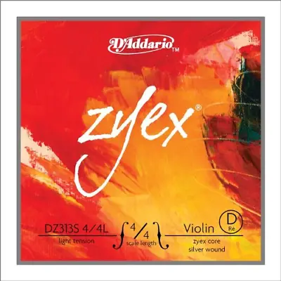 D'Addario DZ313S44L Zyex Violin Slv D 4/4 Lgt • $25.79