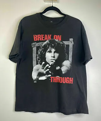 Vintage 90�S The Doors Jim Morrison Break On Through T-Shirt Vintage Men Gift... • $21.99