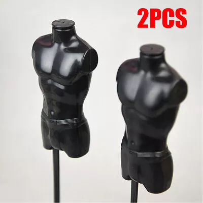 2PC 1/6 Mini Male Torso Body Form Doll Mannequin Garment Display Rack Bust Model • $17.59