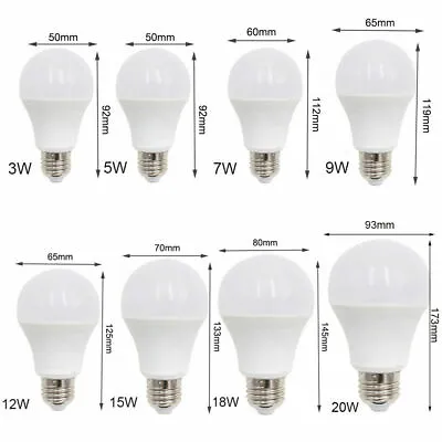 110V- 220V E27 E26 LED Globe Bulb Lamp Light 3W 9W - 15W 18W 20W Cool Warm White • $8.90