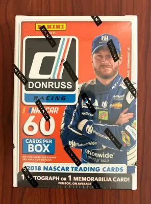 2018 Panini Donruss NASCAR Racing Trading Cards Blaster Box - Sealed 1 AUTO /MEM • $19.88