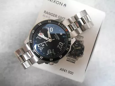 £90 • Buy Nixon Men’s The Ranger GMT Watch. A941 000 Black.