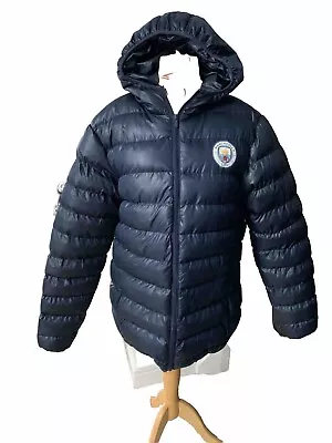 Manchester City Winter Quilted Jacket Men’s Size L BNWT RRP £130 • £100