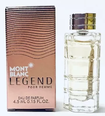 LEGEND POUR FEMME * Mont Blanc 0.15 Oz / 4.5 Ml Mini EDP Women Perfume Splash • $9.99