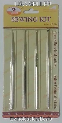 4 Crochet Hooks Needles Steel 1 Mm 1.5 Mm 2.5 Mm And 3 Mm All In A Pack - NEW • $5.99