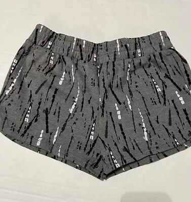 NWT BCG Girls Size Large 12-14 Training Volleyball Shorts Gray Stripes JJ22 • $6