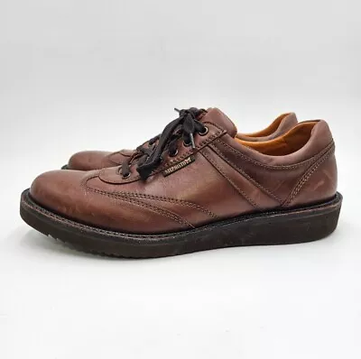 MEPHISTO Adriano Oxford Chestnut Randy Brown Leather Shoes - Mens Size US 9 • $65
