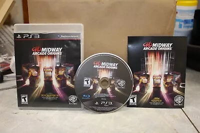 PS3 Midway Arcade Origins - Authentic Complete & Tested- NICE!! 😎👍🎮👀 • $29.02